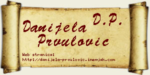 Danijela Prvulović vizit kartica
